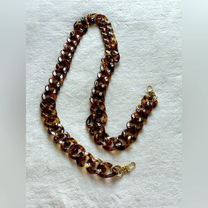 NWOT - Tortoiseshell Bag Chain and Phone Lanyard